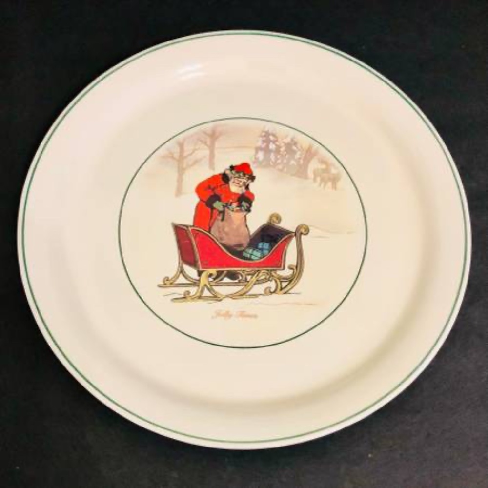 NEW Hallmark 12" Christmas 12” Platter Jolly Times